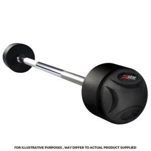 solid rubber barbell by Fitness Warehouse