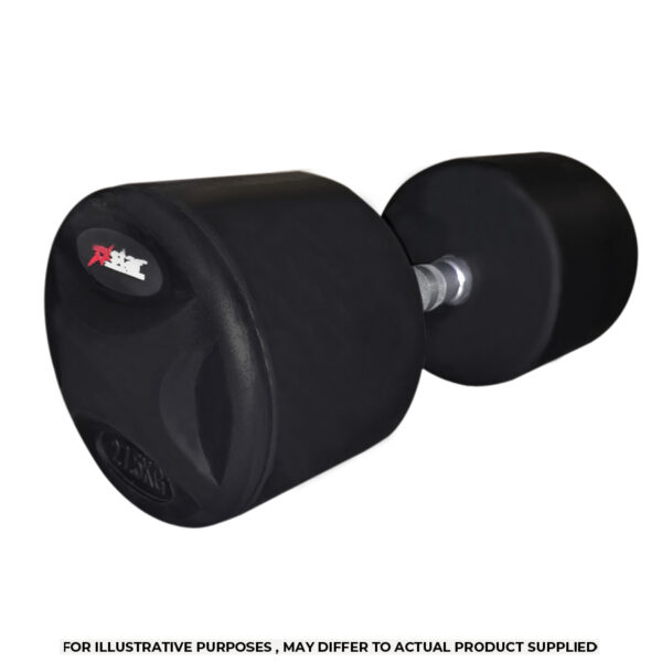 solid rubber dumbbell by Fitness Warehouse
