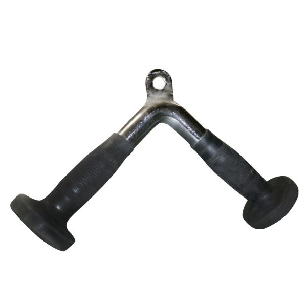 Triceps Press Down Chrome Bar with Ergo Grips